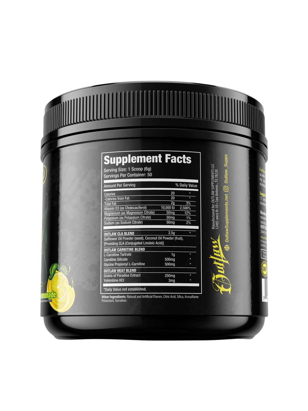 FIREWATER CLA/L Carnitine Blend (Caffeine Free) - Outlaw Supplements