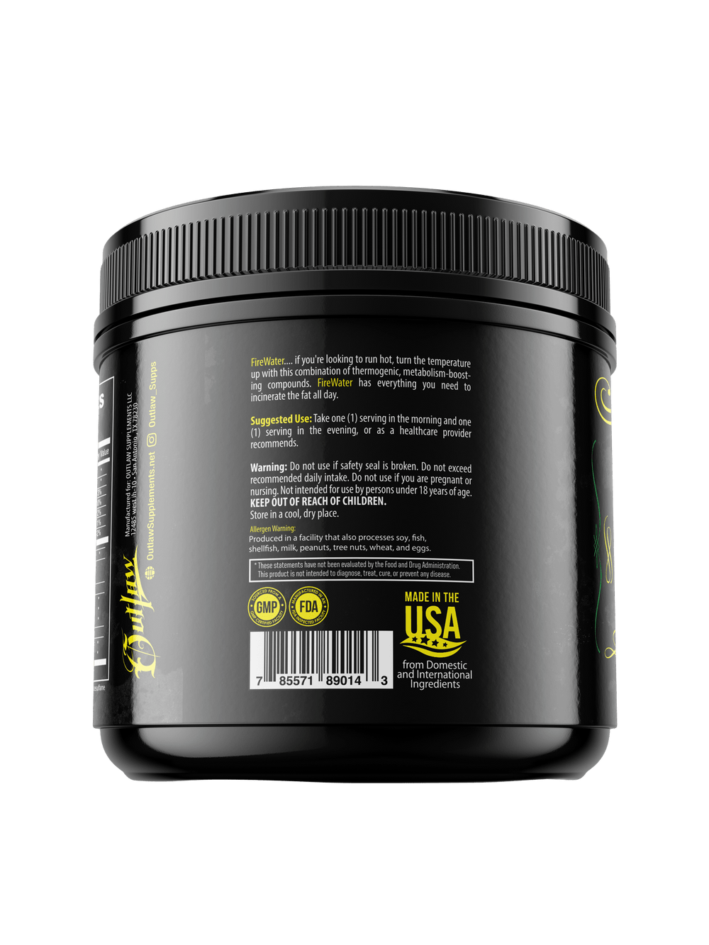 FIREWATER CLA/L Carnitine Blend (Caffeine Free) - Outlaw Supplements