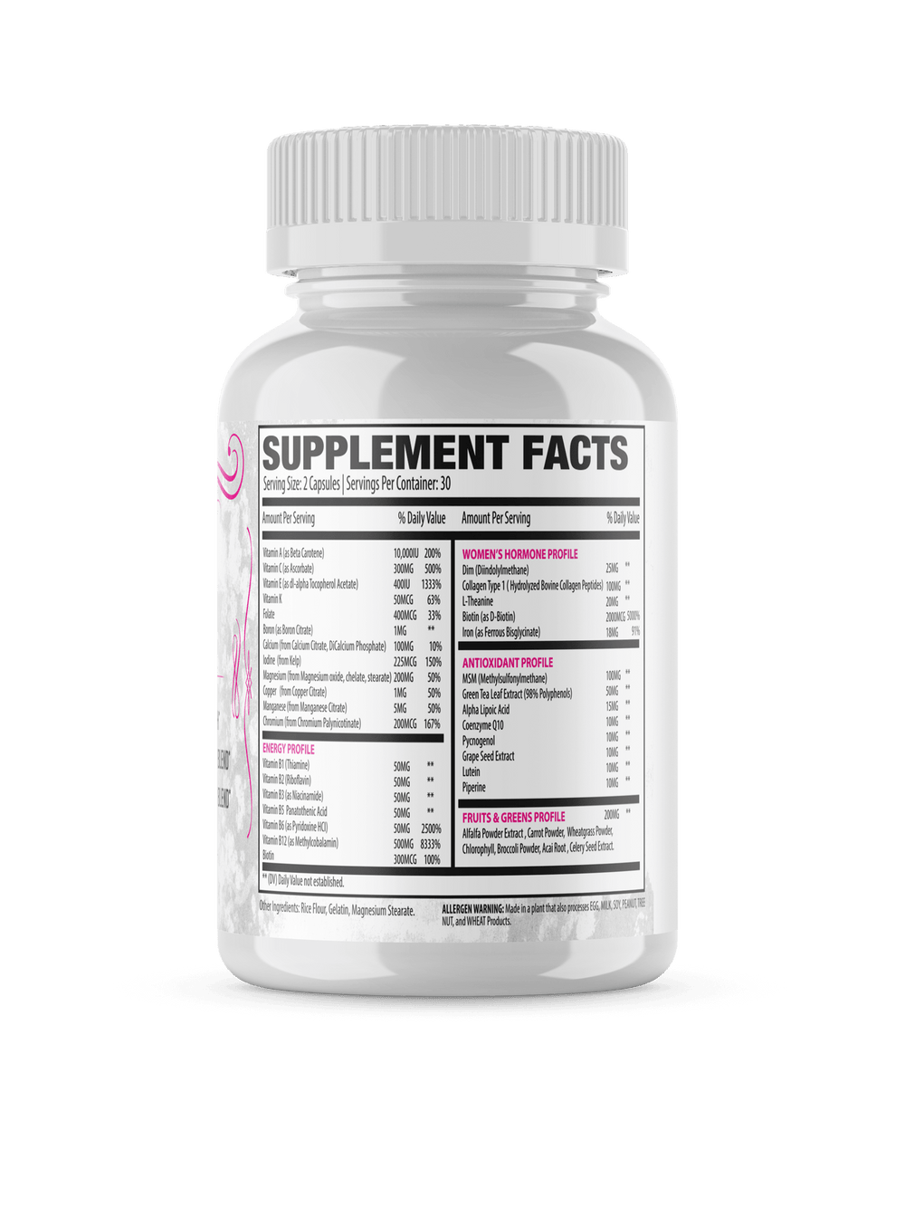 VIDA Women's Multi - Vitamin - Outlaw Supplements